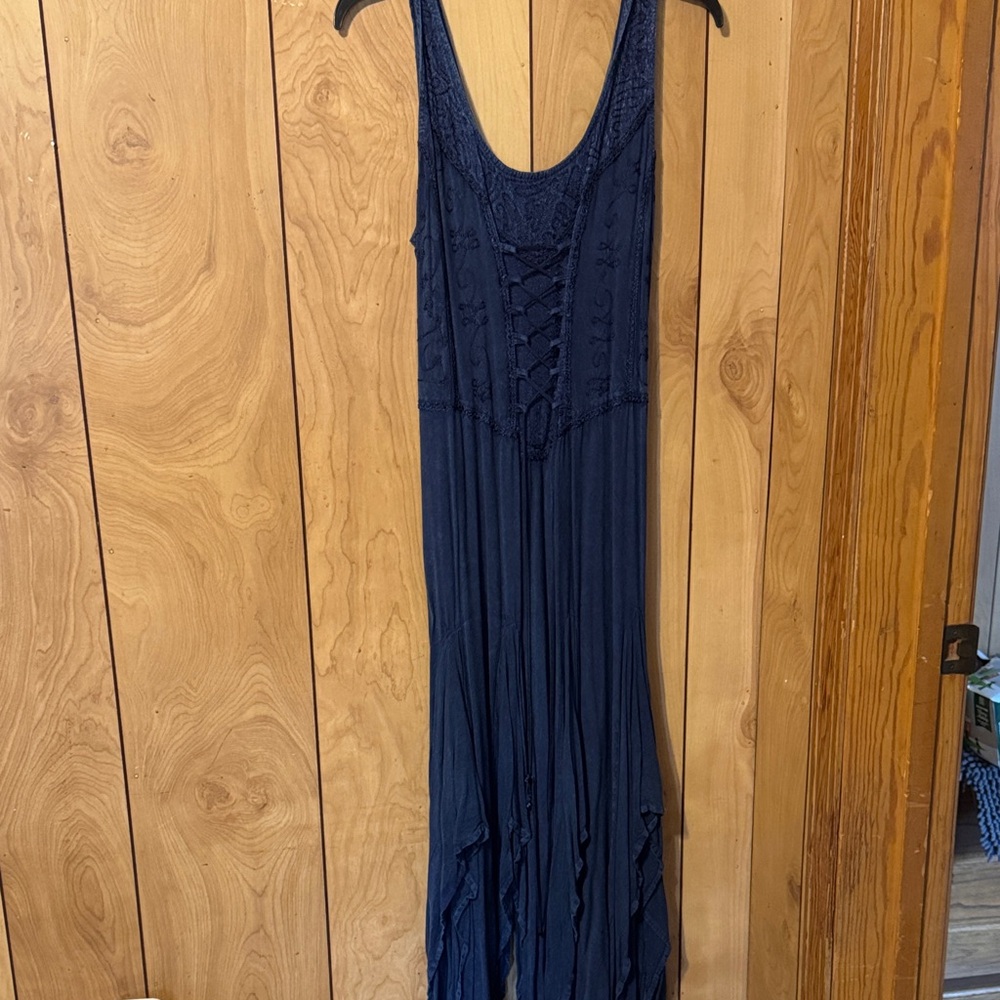 Elegant Navy Blue Women's Dress